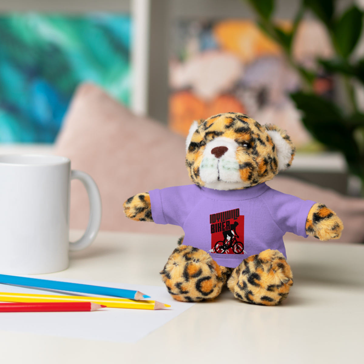 Stuffed Animals with Tee Idyllwild Mountain Biker