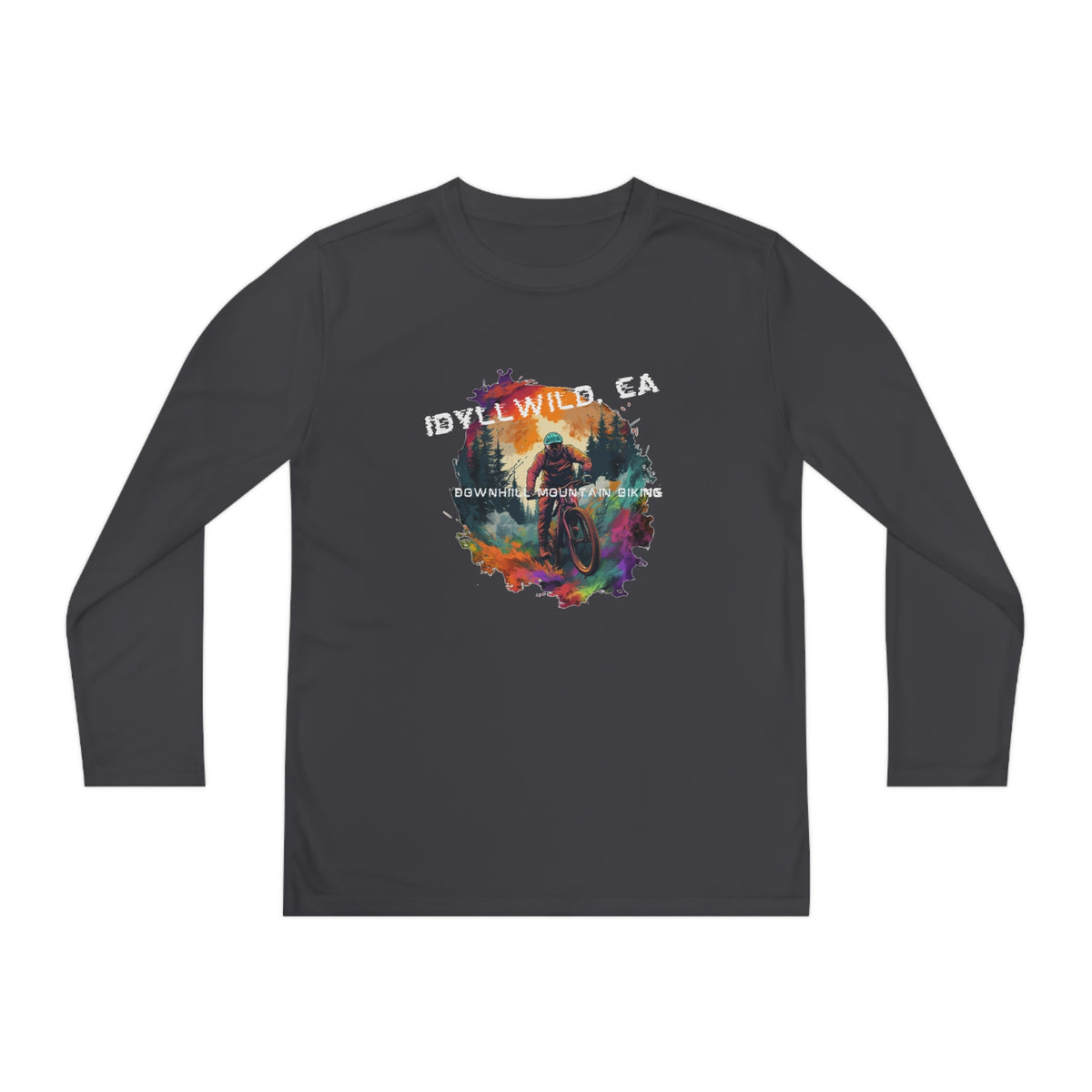 Idyllwild Mountain Biking Youth Long Sleeve Competitor Tee