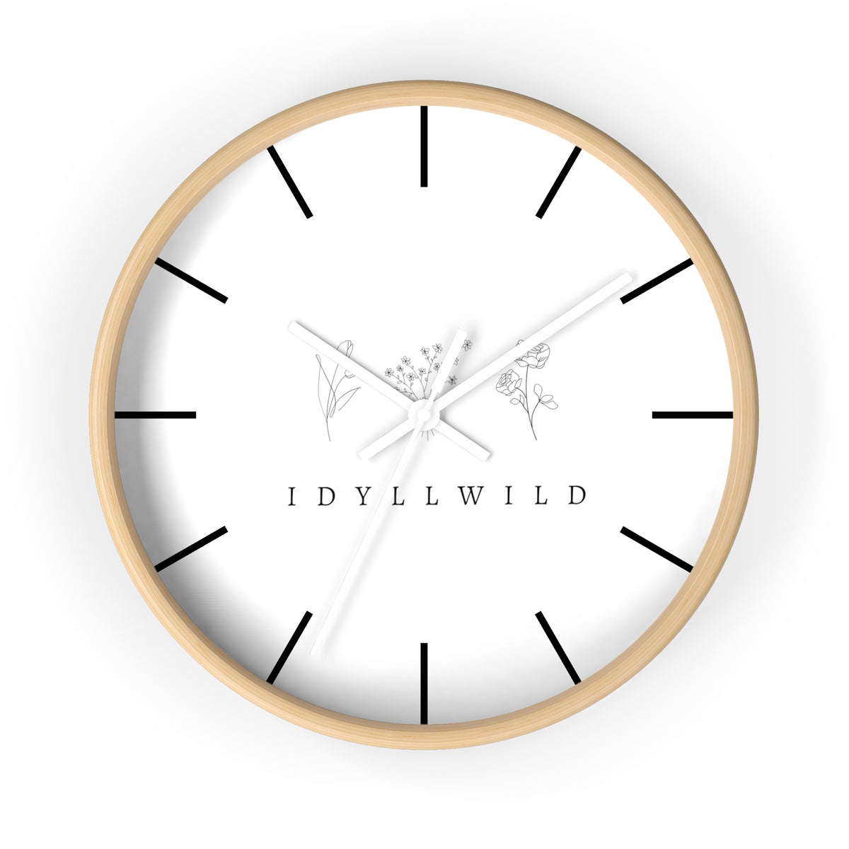 Wall Clock Idyllwild Boho Floral