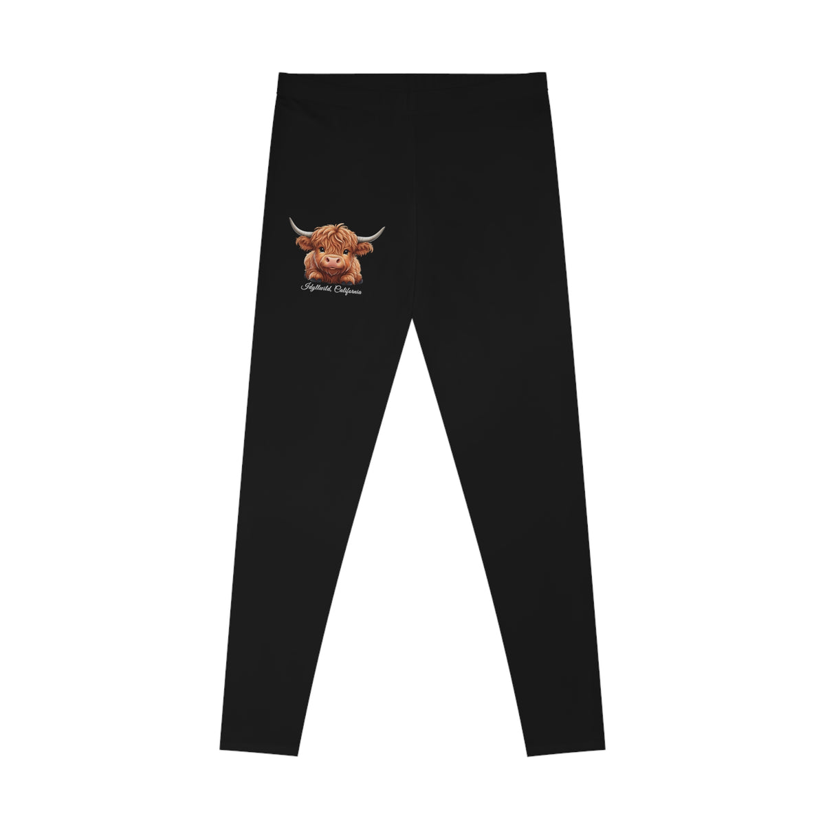 Stretchy Leggings (AOP)Idyllwild Cow 1