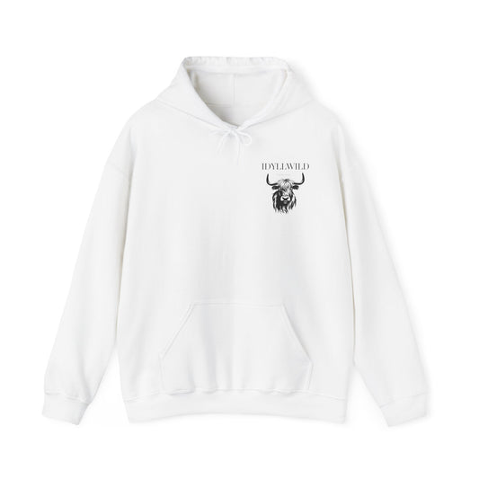 Unisex Heavy Blend™ Hooded Sweatshirt Idyllwild Cow 2