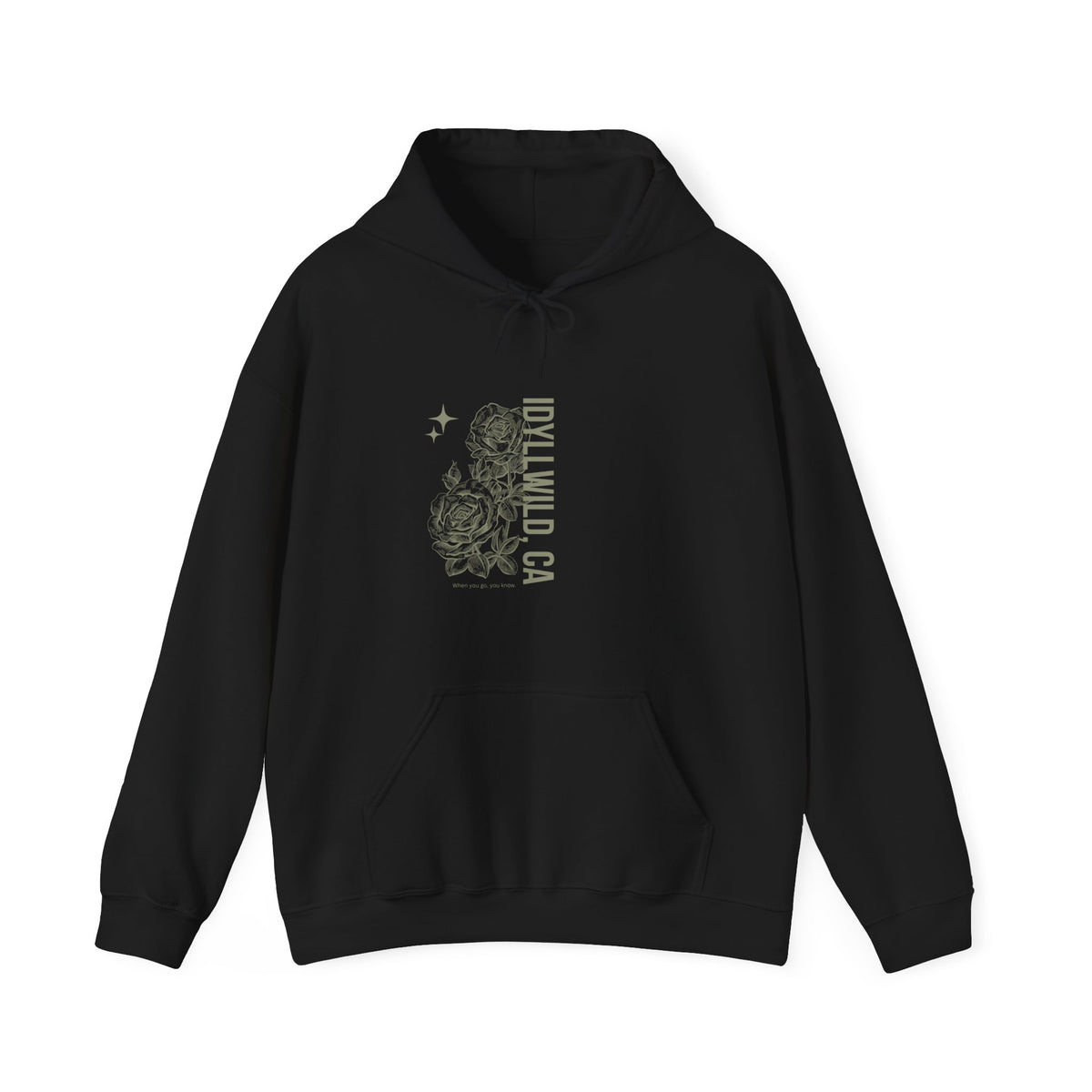 Unisex Heavy Blend™ Hooded Sweatshirt Center FLower