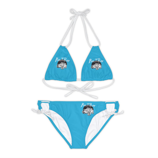 Jeep "Born To Roam" Strappy Turquoise Bikini Set