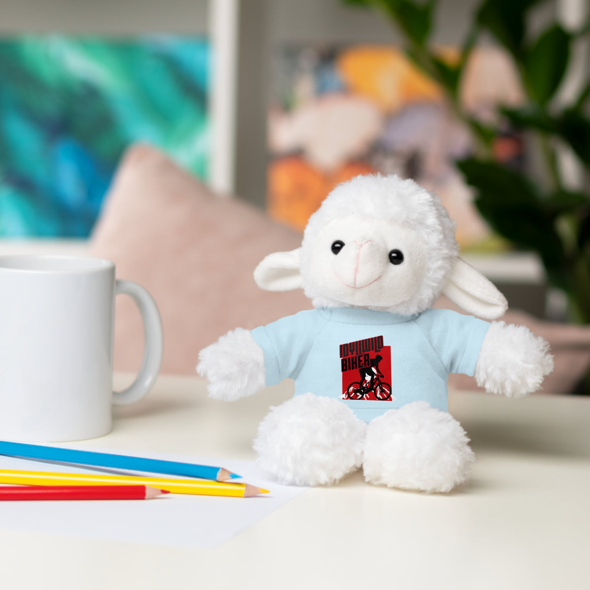 Stuffed Animals with Tee Idyllwild Mountain Biker