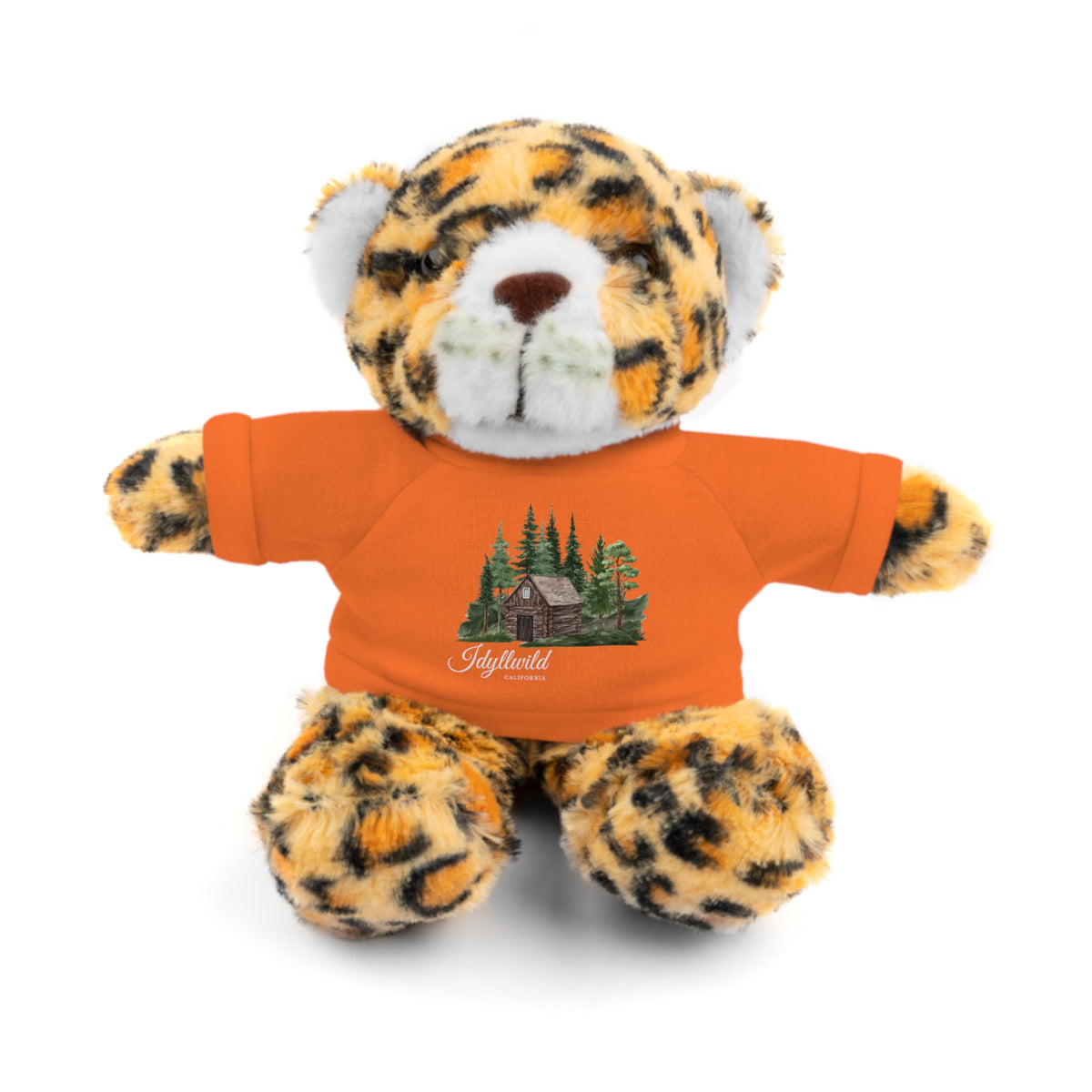 Stuffed Animals with Tee Cabin in the Woods Picture Idyllwild