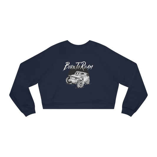 Jeep Born To Roam Cropped Fleece Pullover