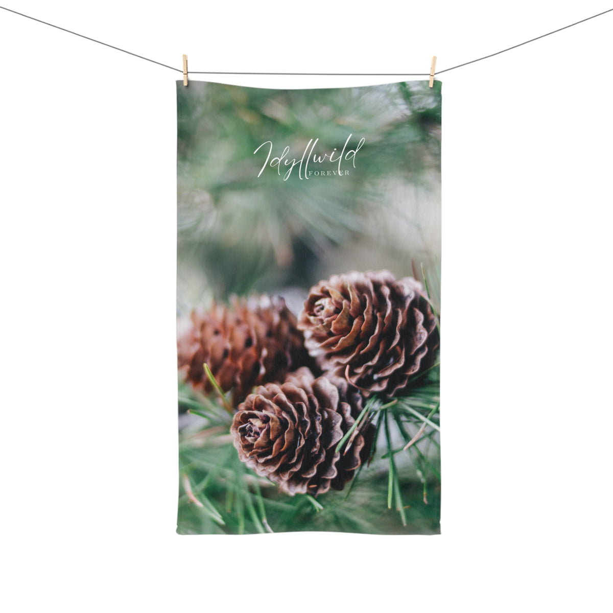 Idyllwild Pine Cone Hand Towel