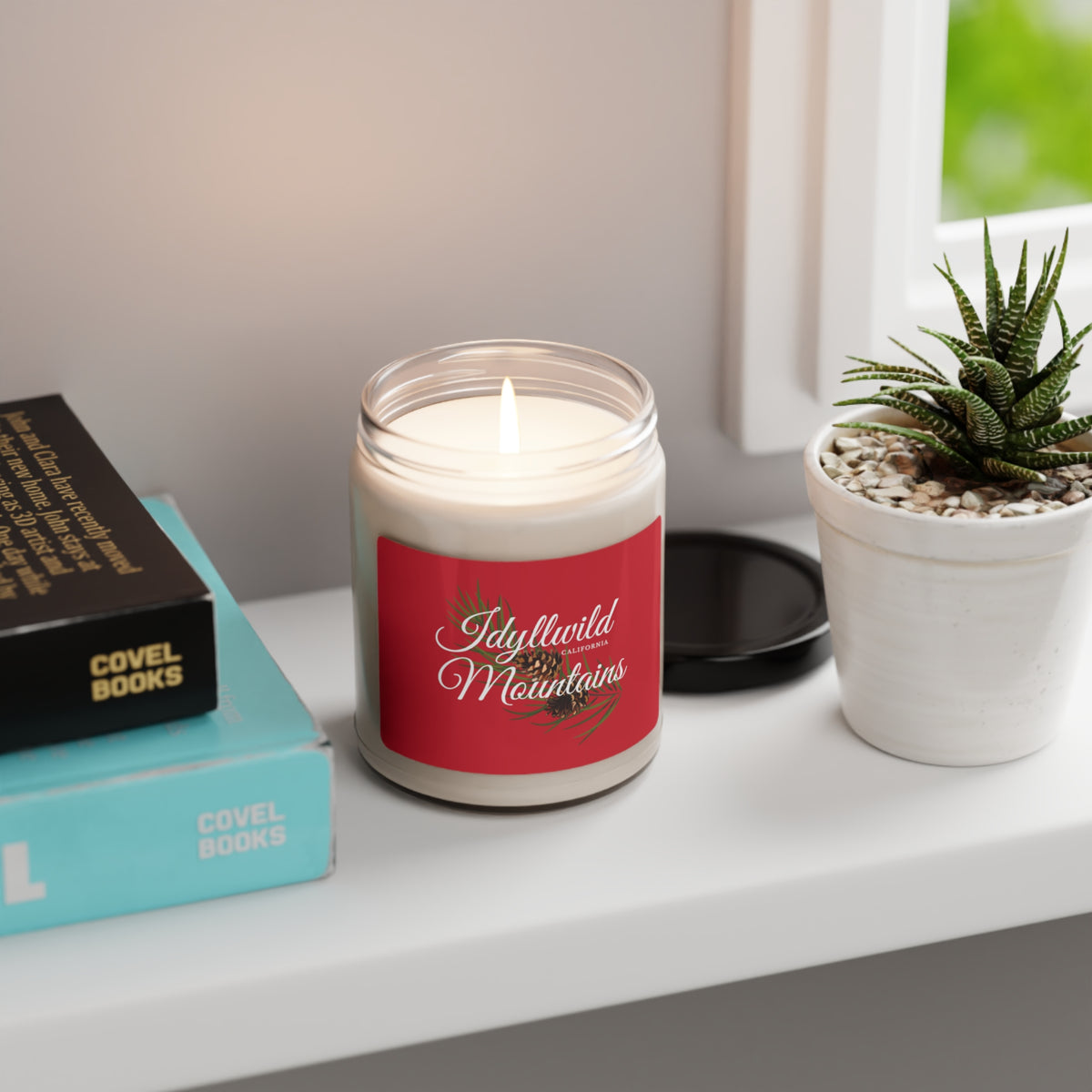 Scented Soy Candle, 9oz Idyllwild Mountains Pine Cones Red Label