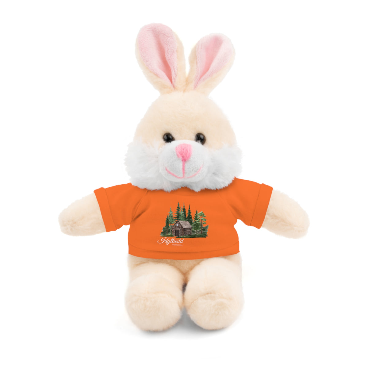 Stuffed Animals with Tee Cabin in the Woods Picture Idyllwild