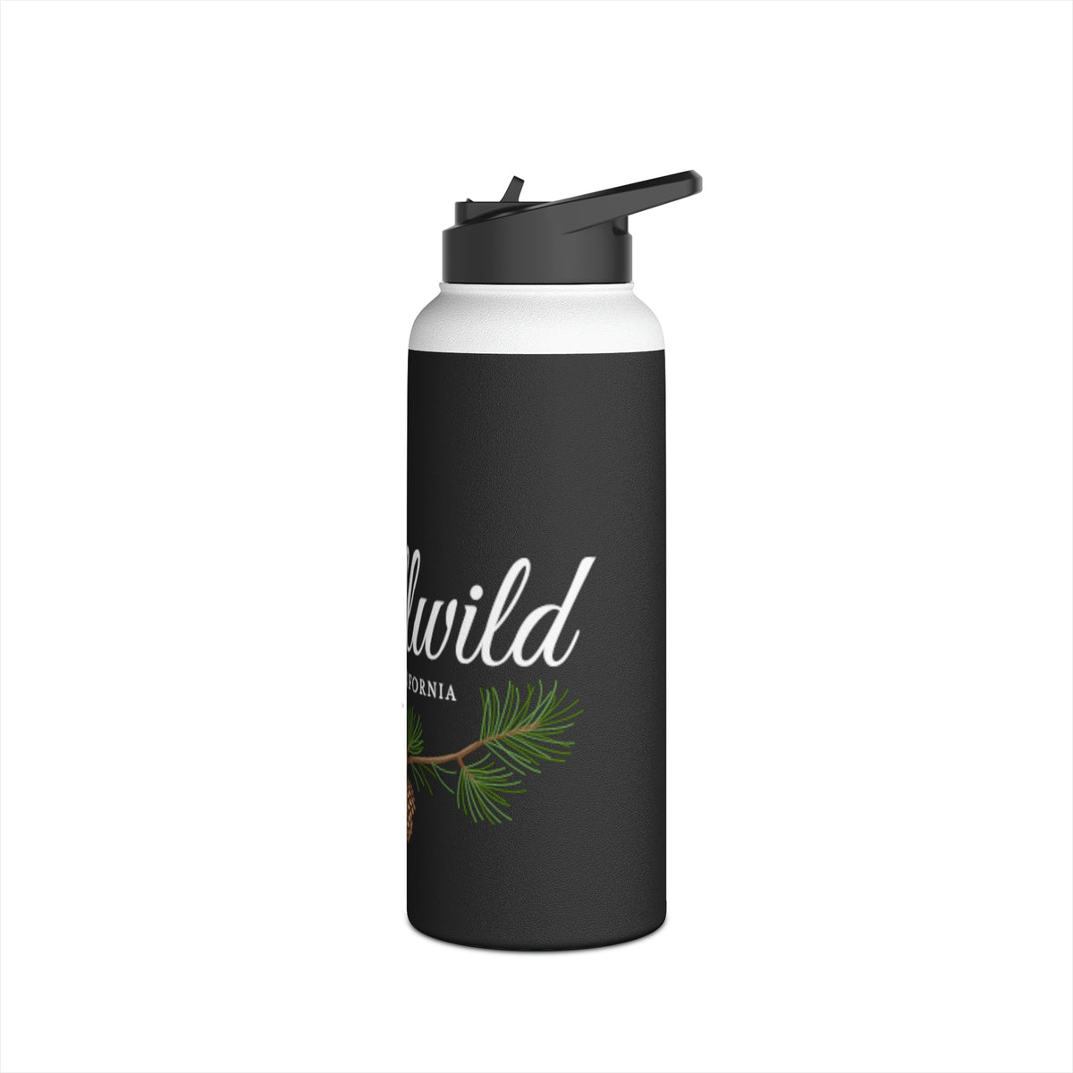 Stainless Steel Water Bottle, Standard Lid Idyllwild Classy Pine