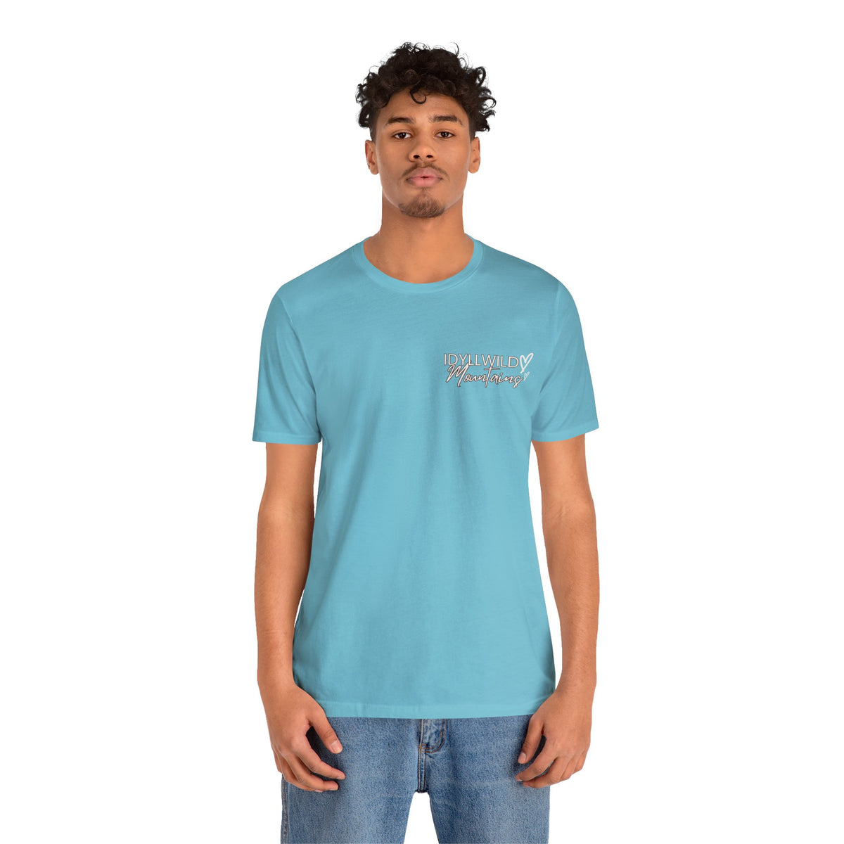 Womens Jersey Short Sleeve Idyllwild Mountains Heart T-shirt