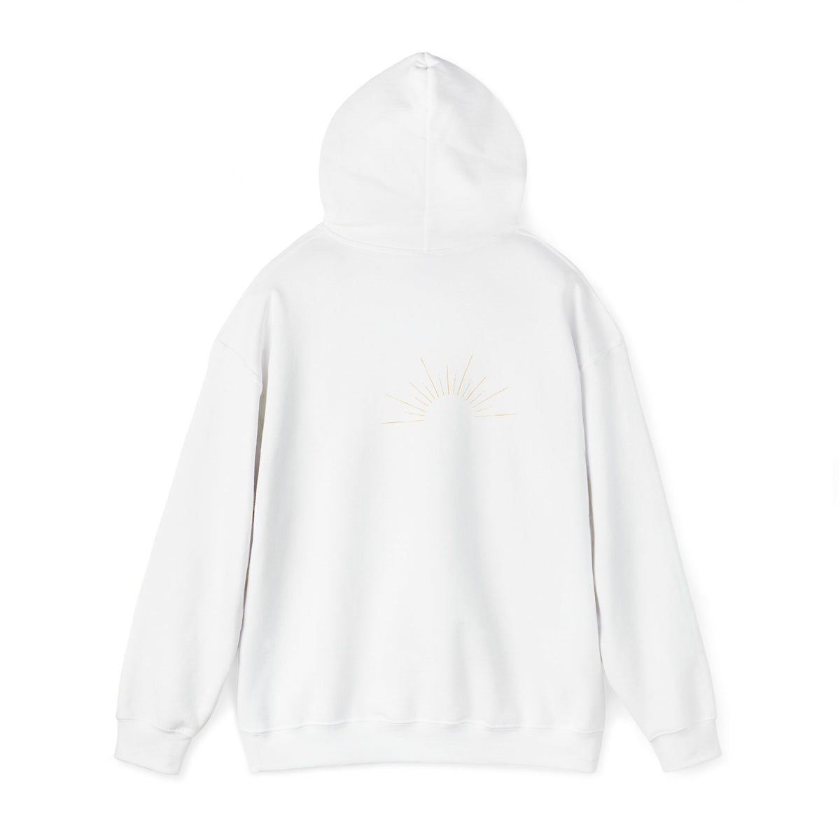 Idyllwild white script grey suburst Hoodie
