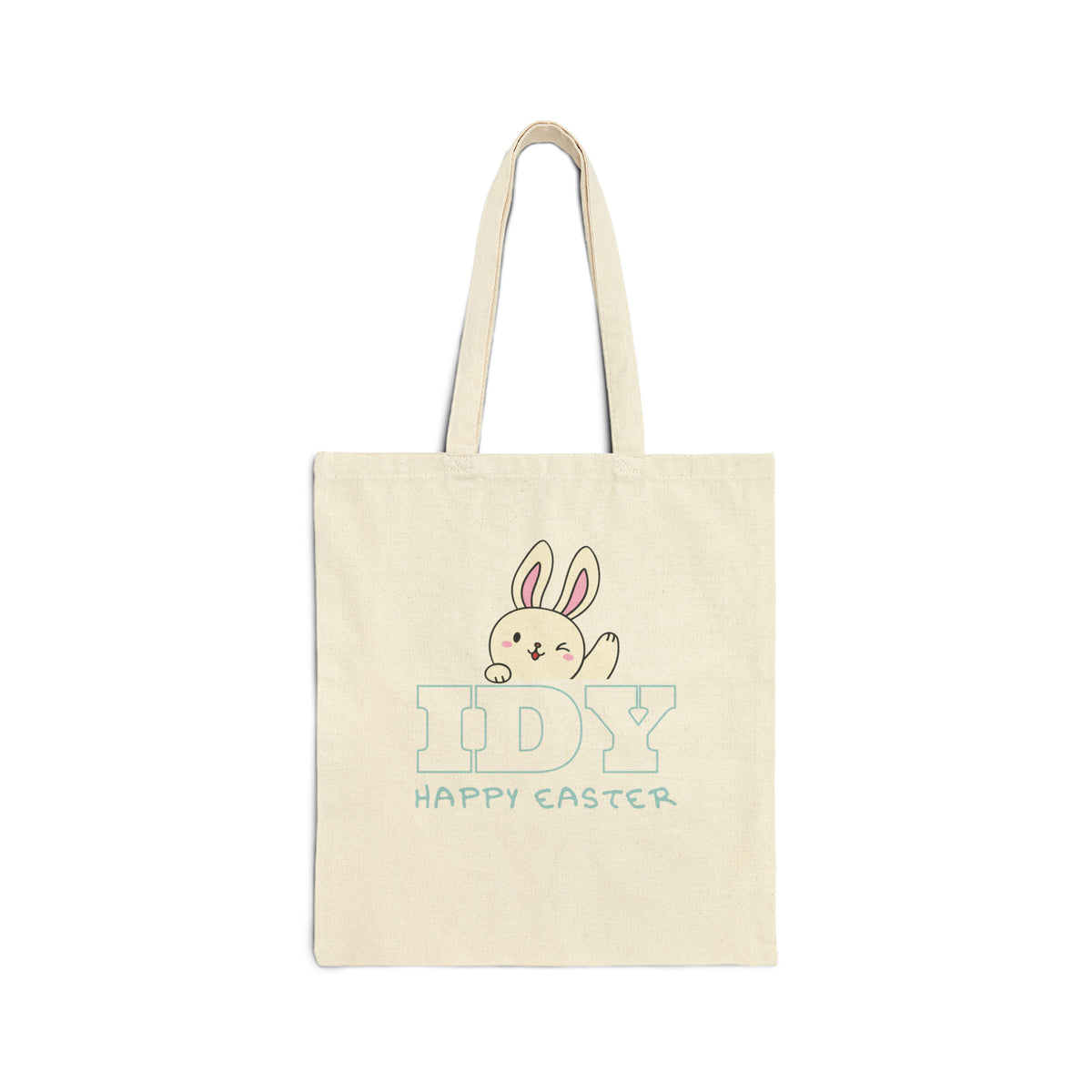 Cotton Canvas Tote Bag Idy Happy Easter
