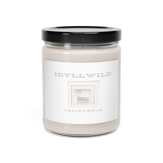 Scented Soy Candle, 9oz Idyllwild Fireplace White Label