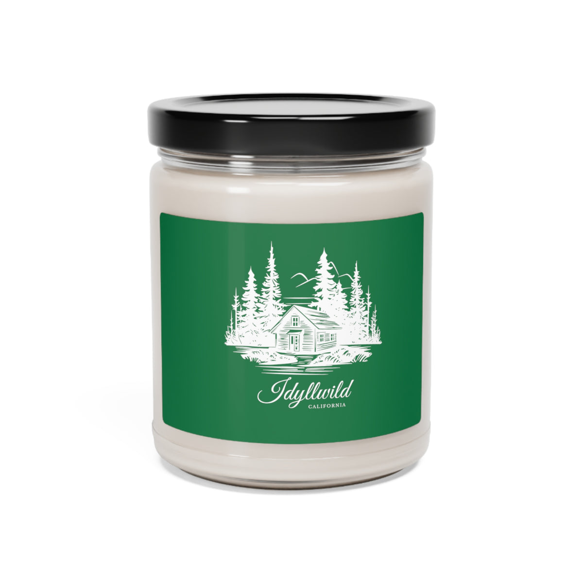 Scented Soy Candle, 9oz Cabin in the Woods Green