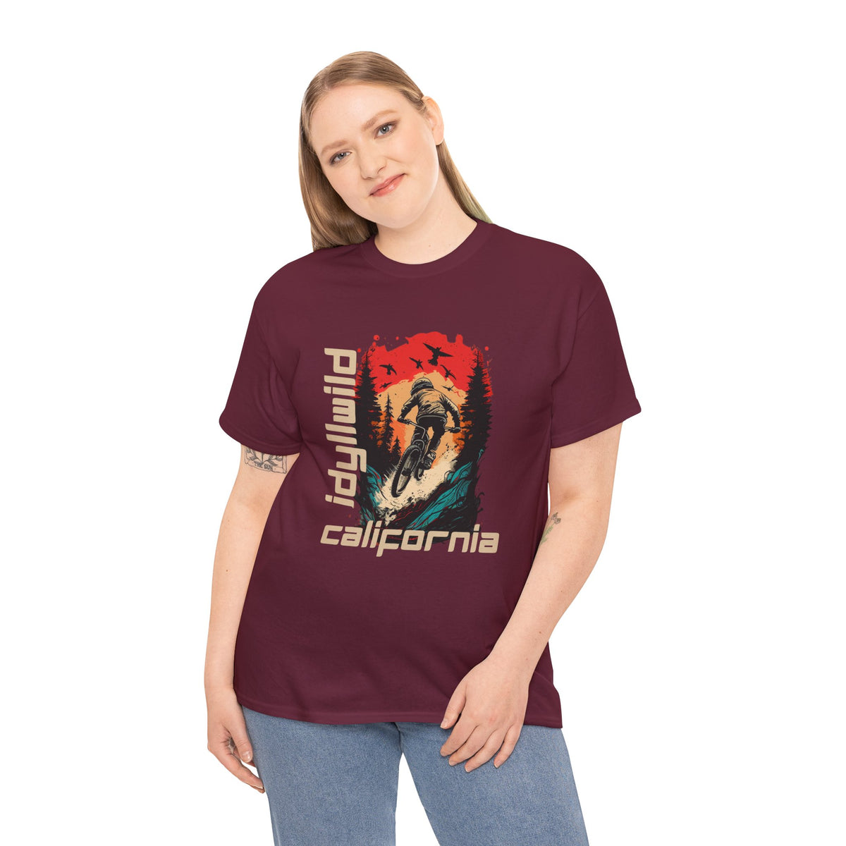 Idyllwild Downhill Mountain Biking Stylish T-Shirt