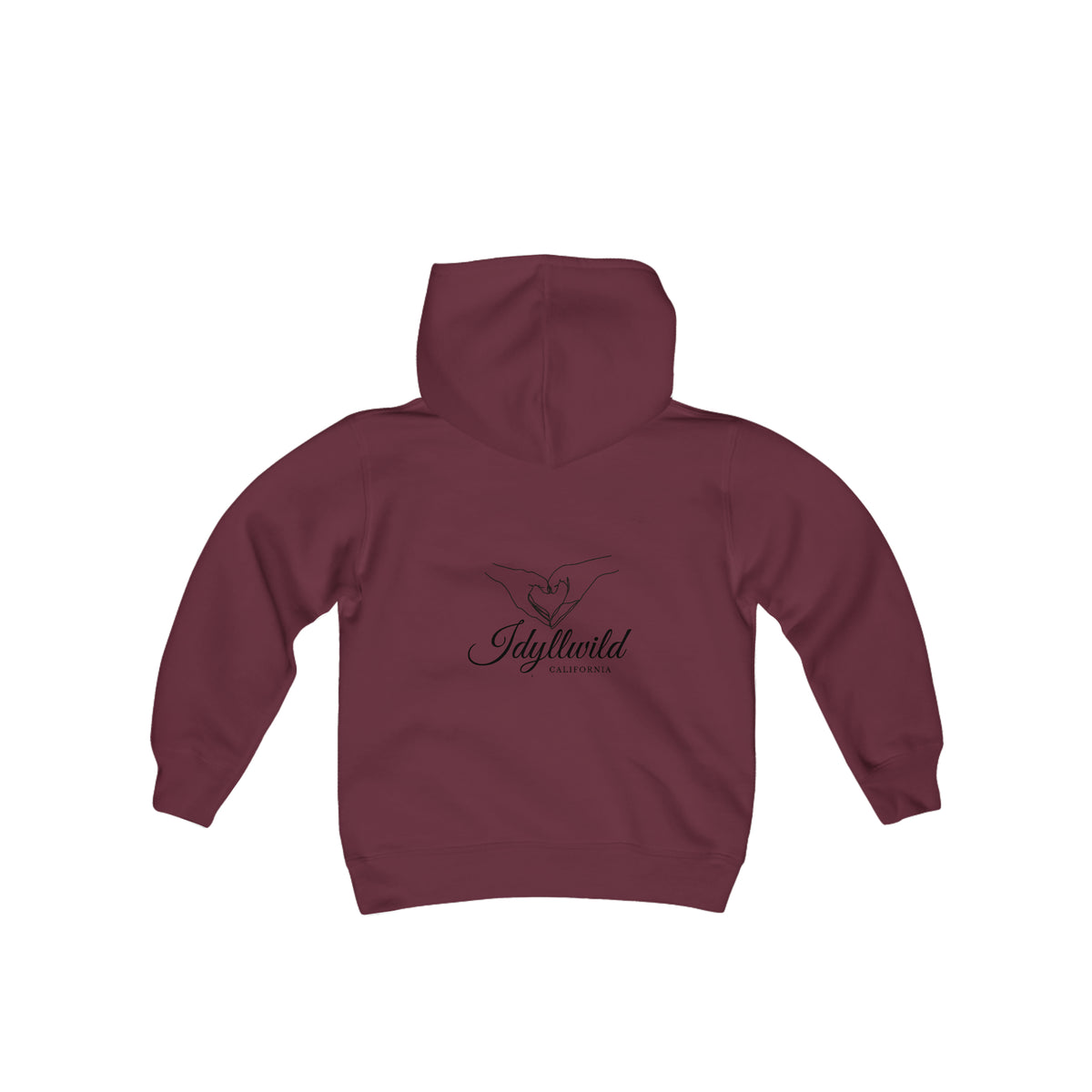 Youth Heavy Blend Hooded Sweatshirt Heart Hands Idyllwild