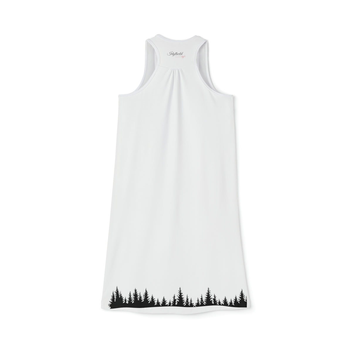 Women's Racerback Dress (AOP)Idyllwild Cow 1 White