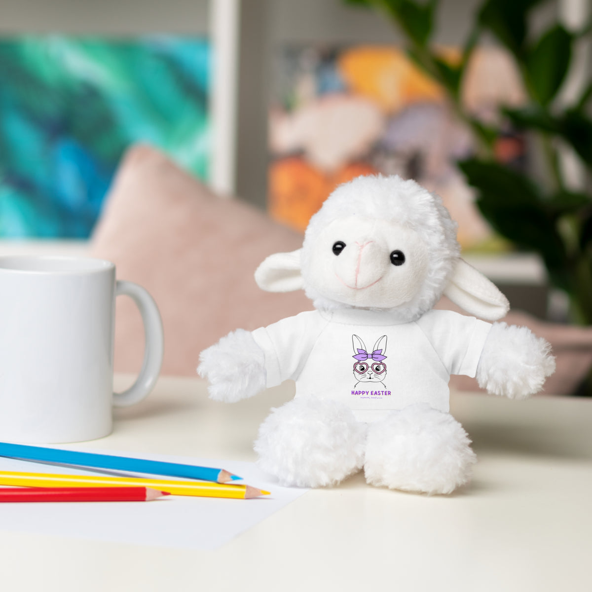 Stuffed Animals with Tee Bunny bow