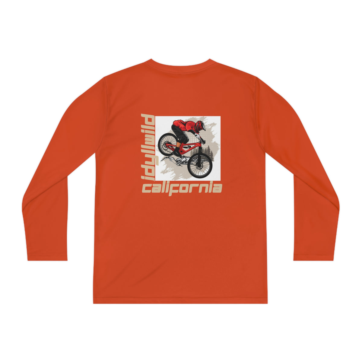 Idyllwild Mountain Biking Square II Youth Long Sleeve Competitor Tee