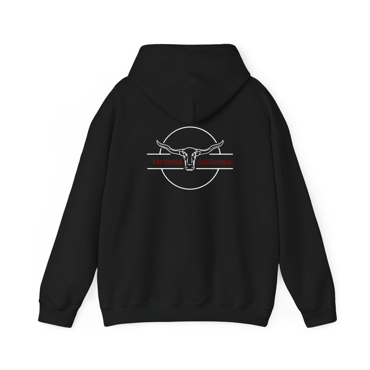 Unisex Heavy Blend™ Hooded Sweatshirt Bullhead RedWhite