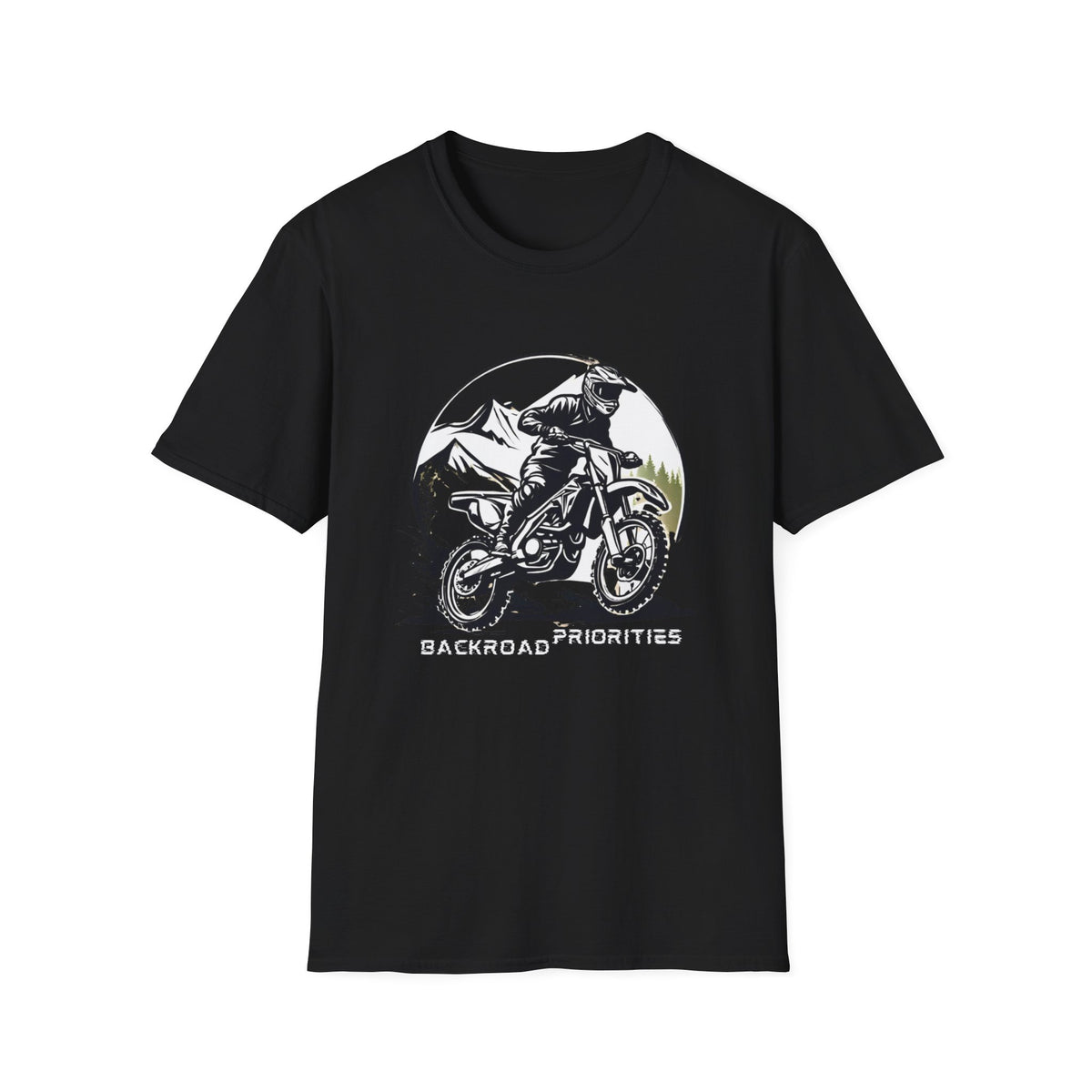 Dirtbike "Backroad Priorities" Softstyle T-Shirt