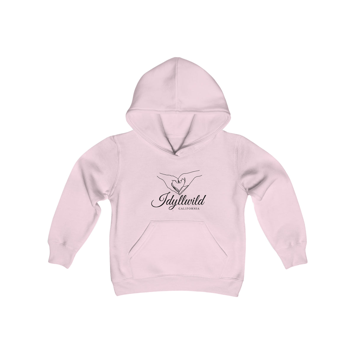 Youth Heavy Blend Hooded Sweatshirt Heart Hands Idyllwild