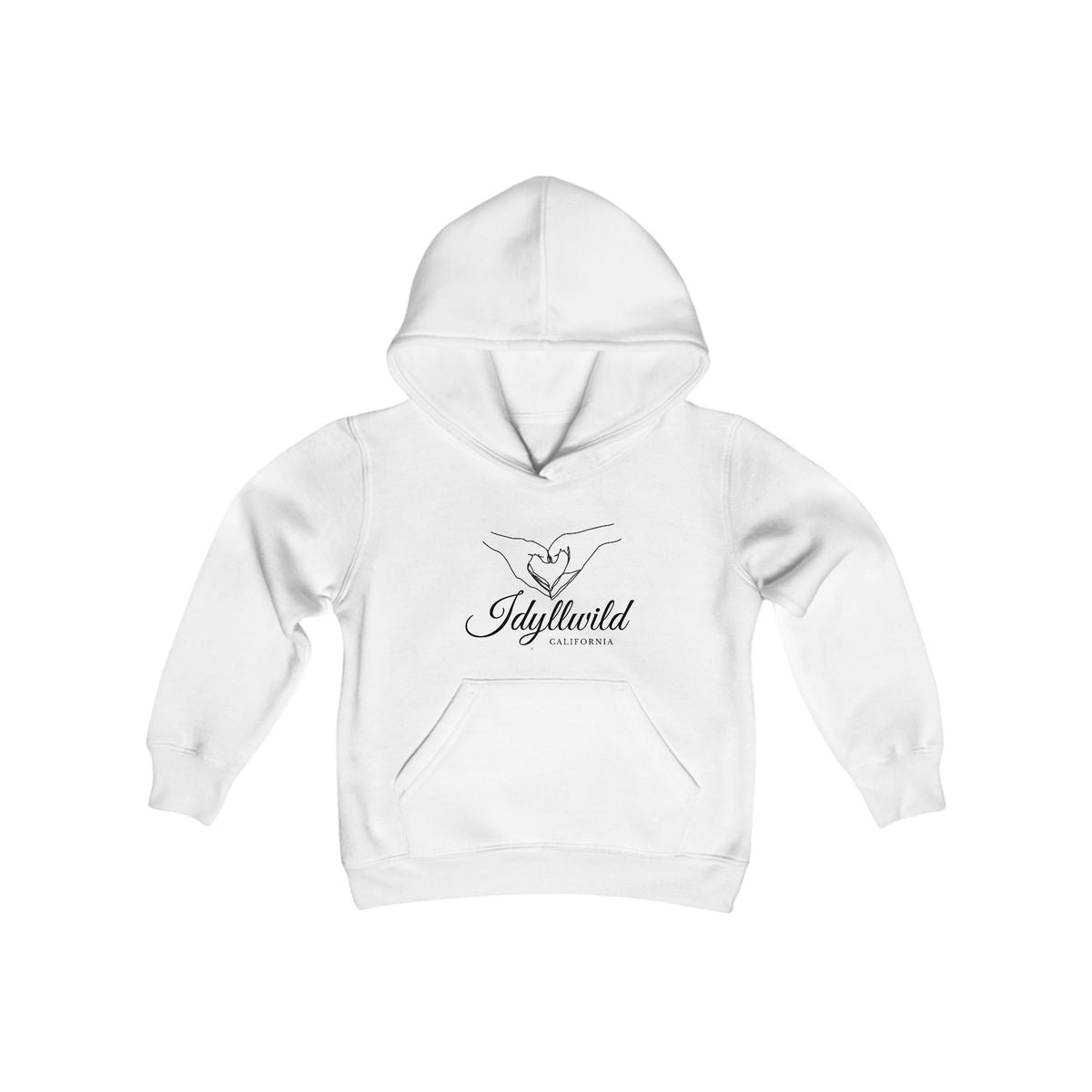 Youth Heavy Blend Hooded Sweatshirt Heart Hands Idyllwild