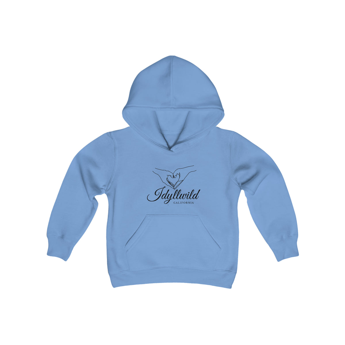 Youth Heavy Blend Hooded Sweatshirt Heart Hands Idyllwild