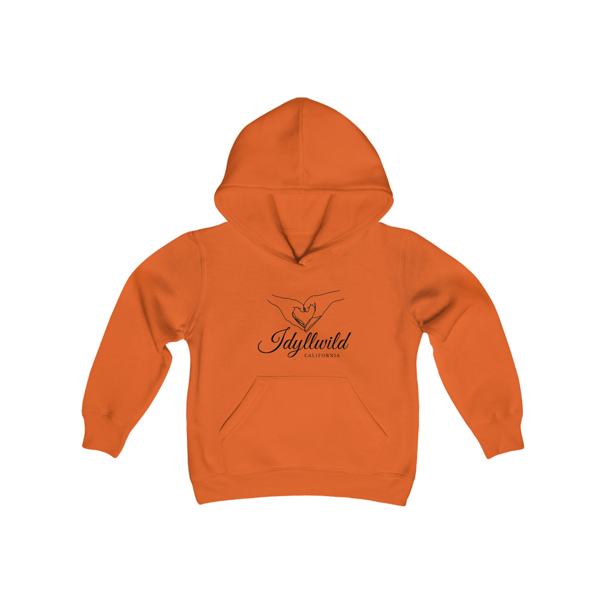 Youth Heavy Blend Hooded Sweatshirt Heart Hands Idyllwild