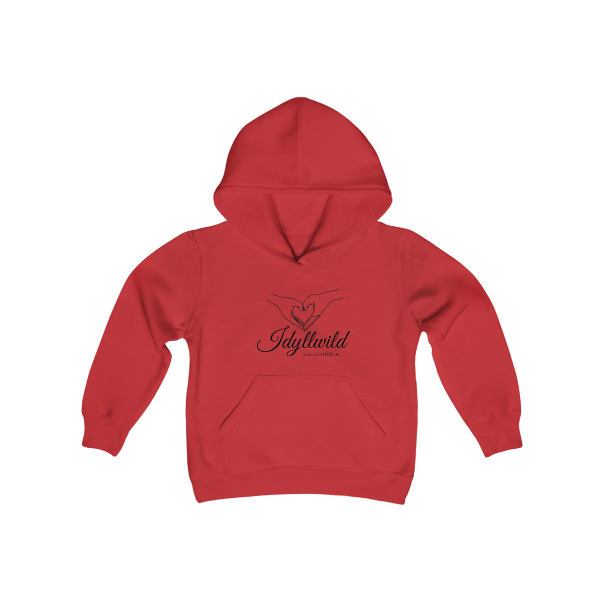 Youth Heavy Blend Hooded Sweatshirt Heart Hands Idyllwild