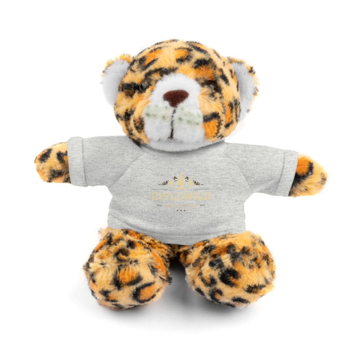 Stuffed Animals with Tee Idyllwild Mountain Badge