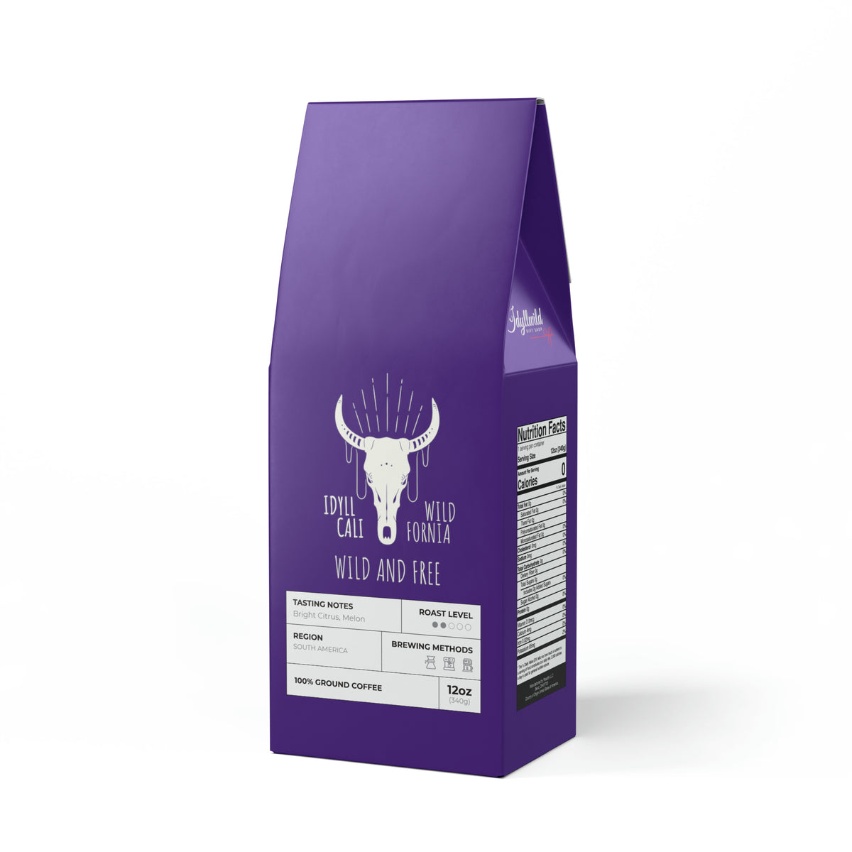 Colombia Single Origin Coffee (Light-Medium Roast) IdyWild and Free Longhorn Purple
