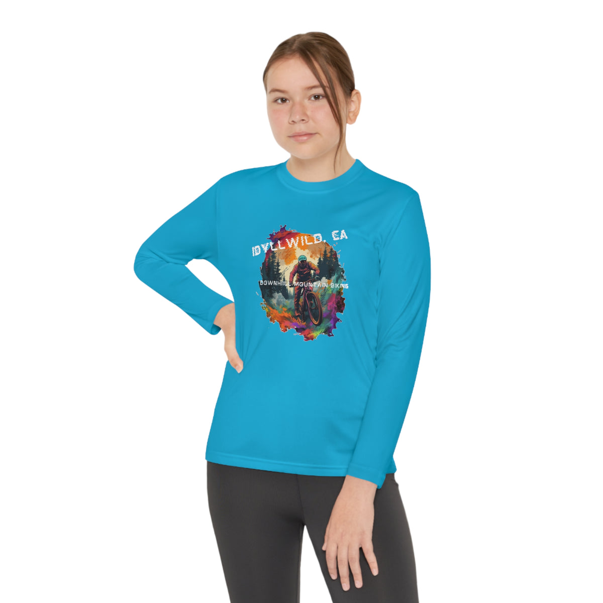 Idyllwild Mountain Biking Youth Long Sleeve Competitor Tee