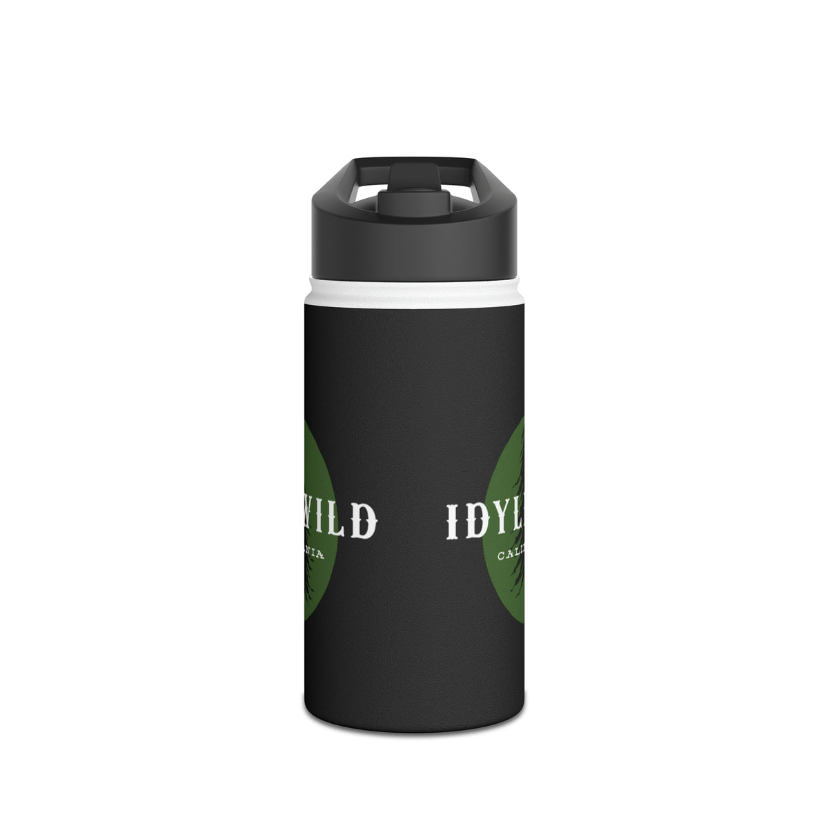 Stainless Steel Water Bottle, Standard Lid Idyllwild Pine Badge