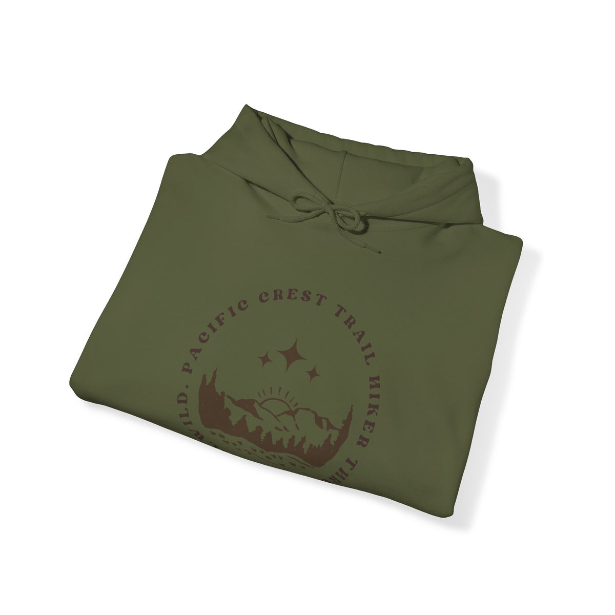 Pacific Trail Hiker through Idyllwild BrownText Hoodie