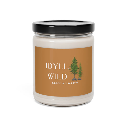 Scented Soy Candle, 9oz Idyllwild PinePic Tan Label
