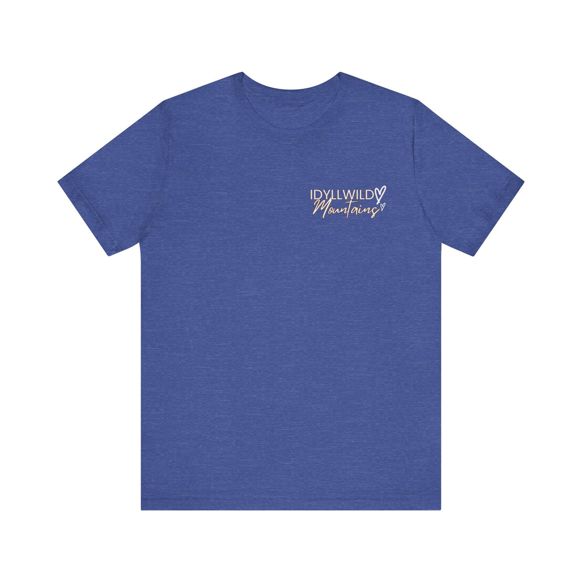Womens Jersey Short Sleeve Idyllwild Mountains Heart T-shirt