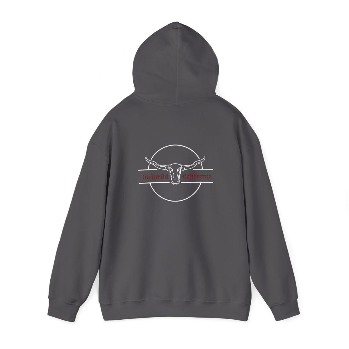 Unisex Heavy Blend™ Hooded Sweatshirt Bullhead RedWhite