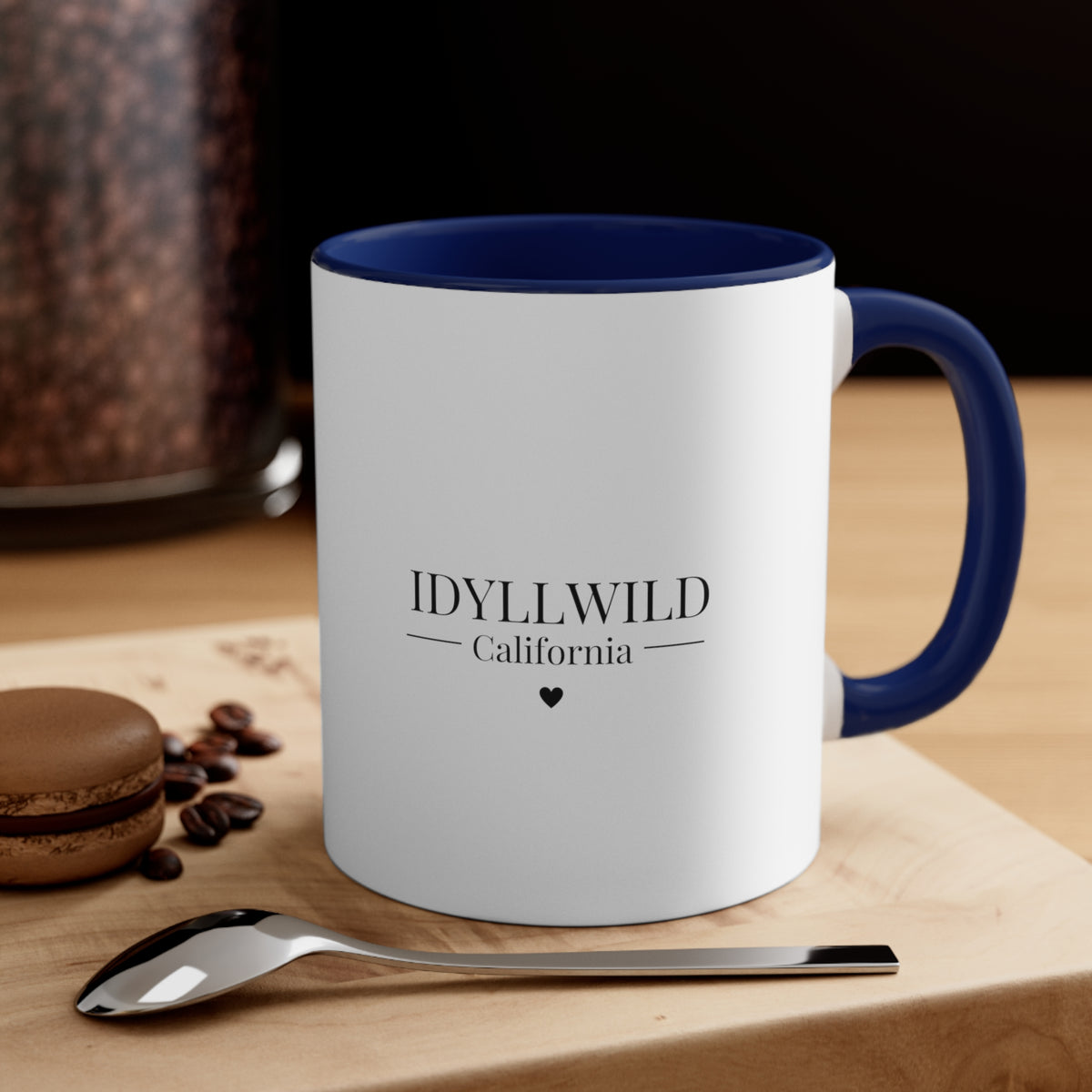 Accent Coffee Mug, 11oz Idyllwild California Heart