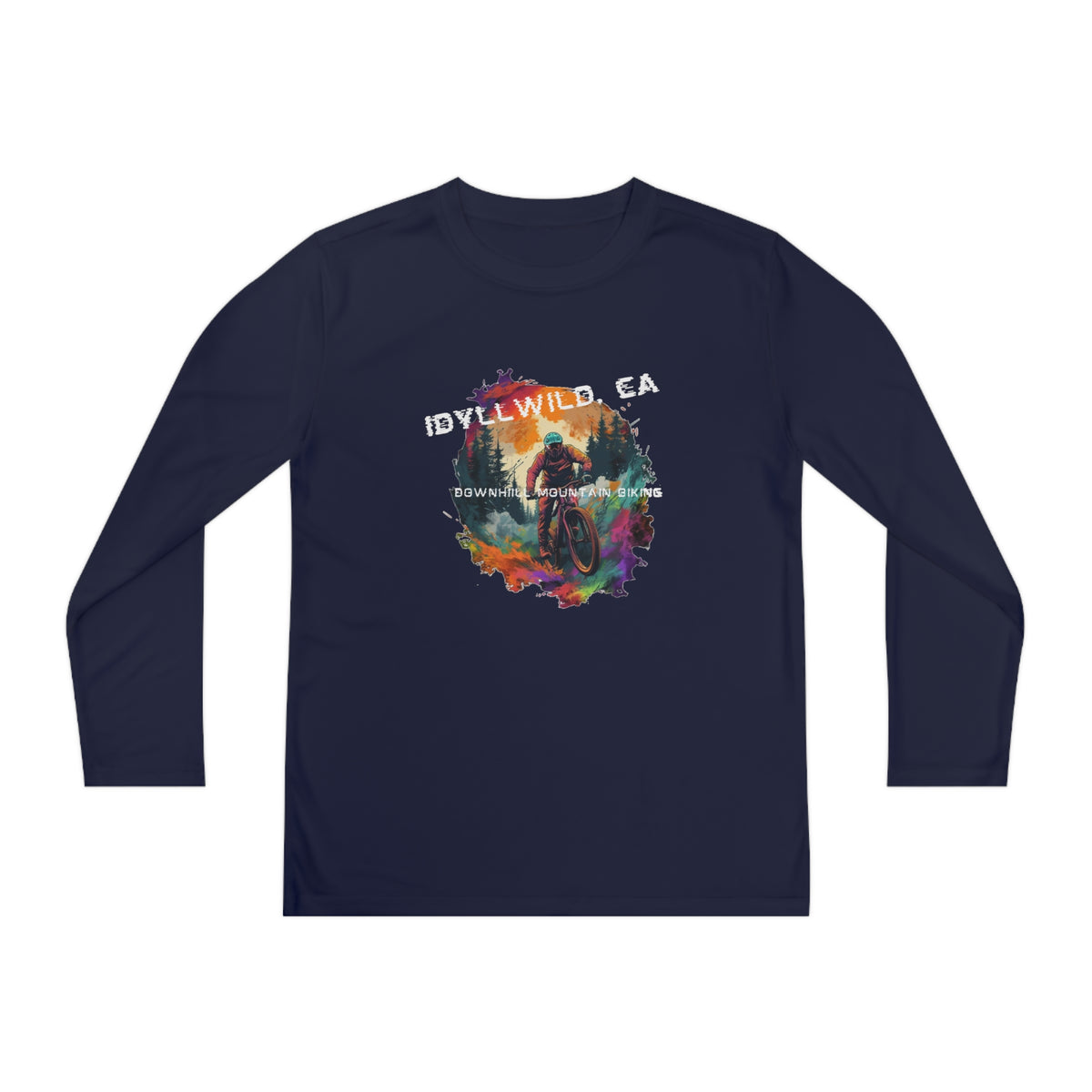 Idyllwild Mountain Biking Youth Long Sleeve Competitor Tee