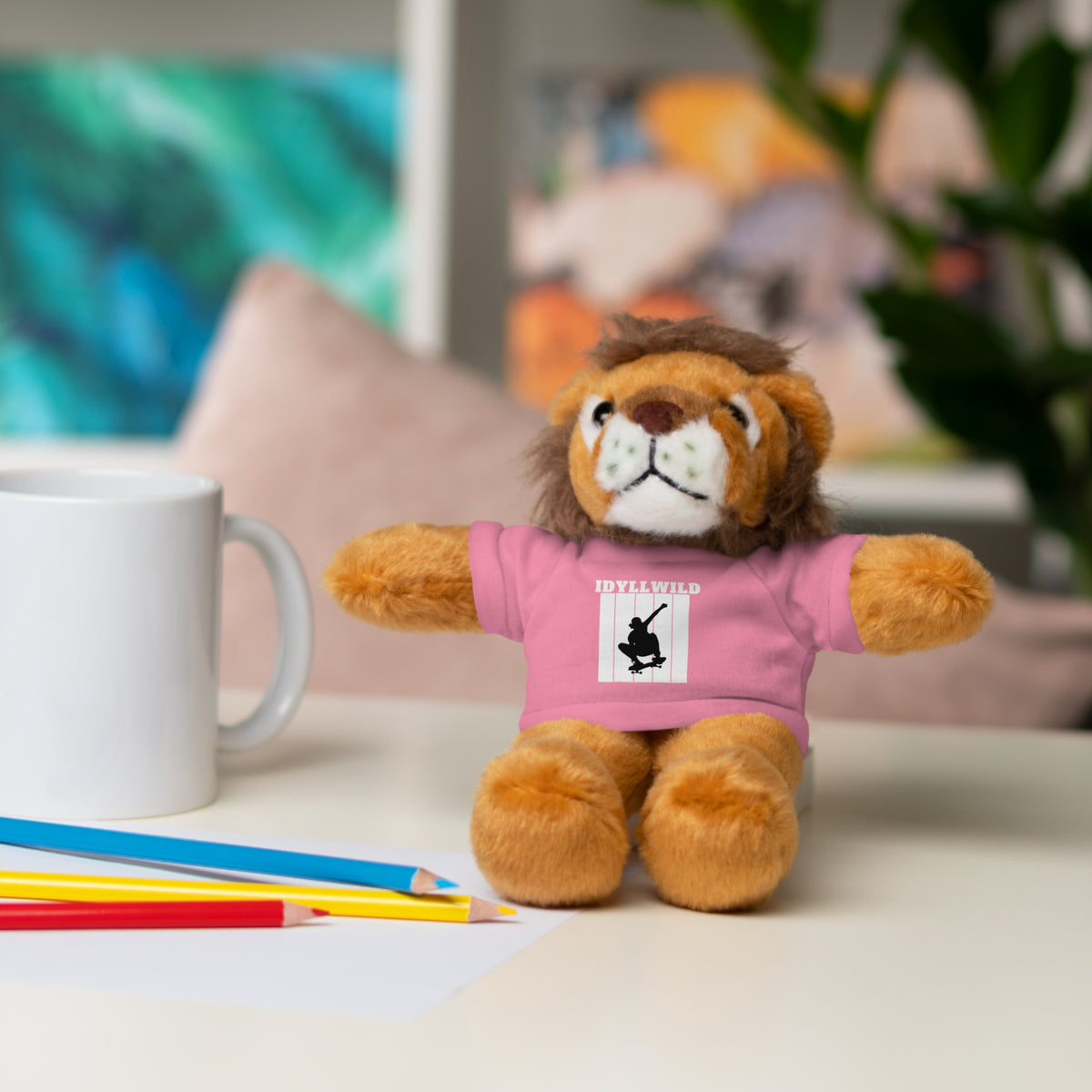 Stuffed Animals with Tee Skateboard Idyllwild