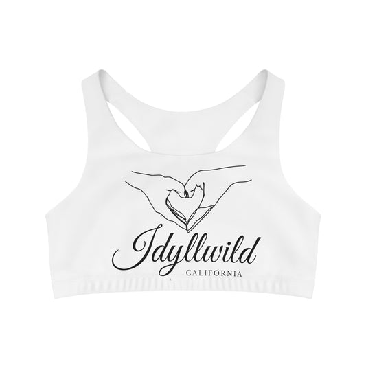Seamless Sports Bra (AOP) Heart hands