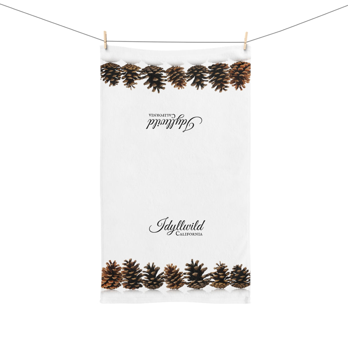 Idyllwild Pine Cone Row Hand Towel