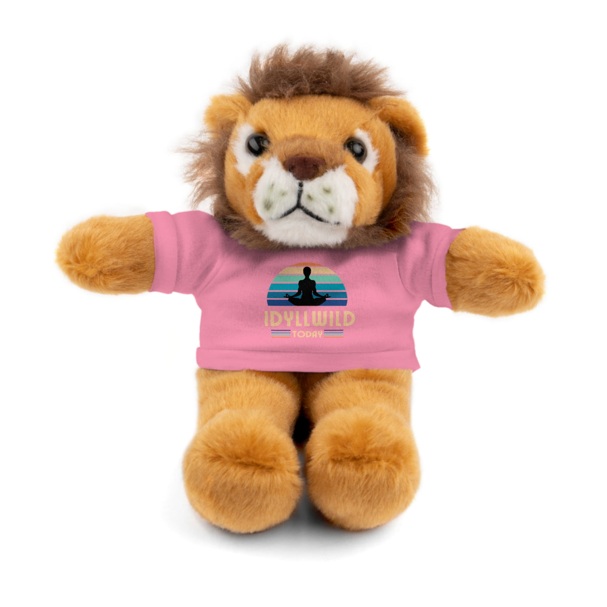 Stuffed Animals with Tee Idyllwild Yoga Day