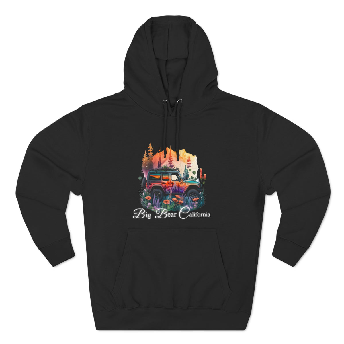 Big Bear Jeep Floral Hoodie