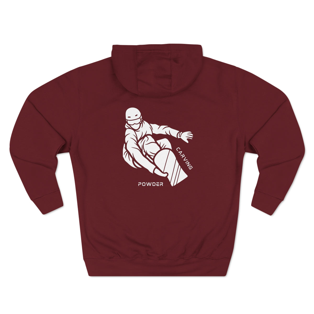 Snowboard  "Fresh pow, carving" Hoodie