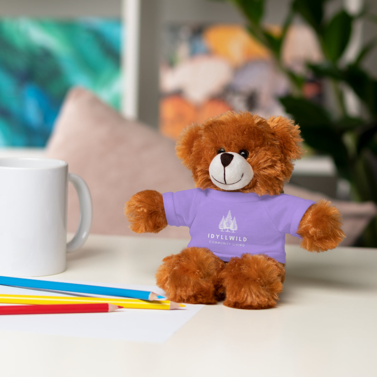 Stuffed Animals with Tee Idyllwild Community