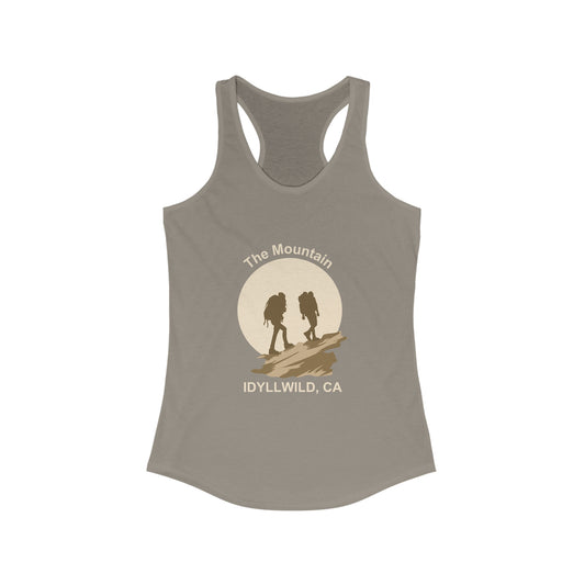 Women's Ideal Racerback Tank Idyllwild Couple Hike