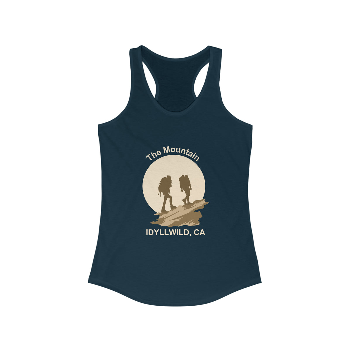 Women's Ideal Racerback Tank Idyllwild Couple Hike